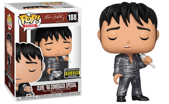 Elvis Presley 1968 Comeback Special Funko Pop! Diamond EE EXCLUSIVEVinyl Figure